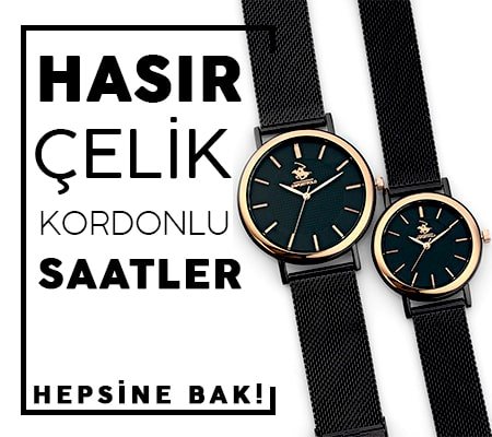 Çelik Hasır Kordonlu Saat