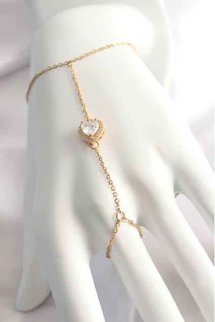 316L Çelik Gold Renk Kalp Model Şahmeran
